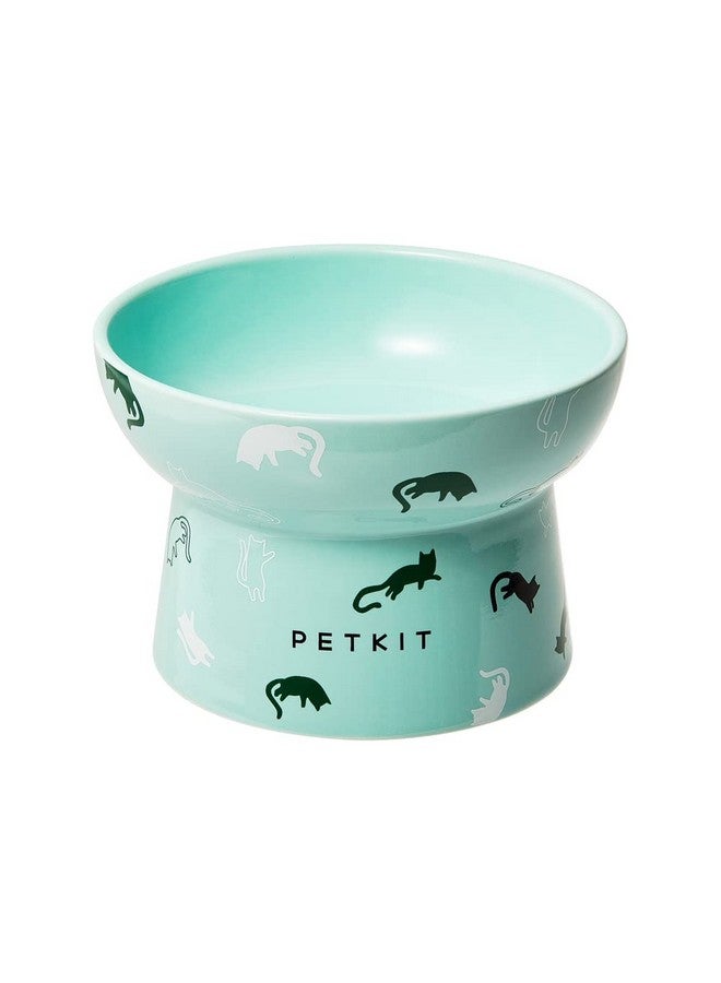 أوعية قطط مرتفعة من السيراميك، وعاء طعام وماء مائل مرتفع للجراء والقطط الصغيرة، خالٍ من التوتر، يمنع التدفق العكسي، آمن للاستخدام في غسالة الأطباق والميكروويف، خالٍ من الرصاص والكادميوم - Image 1