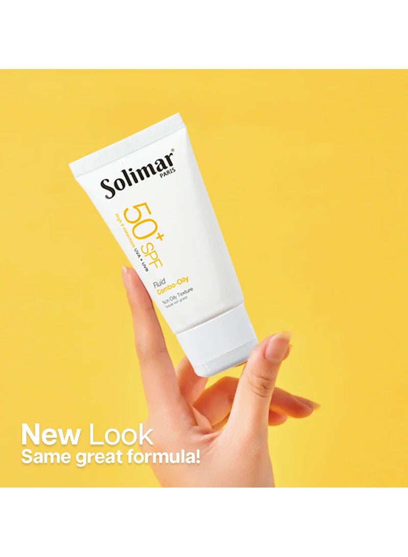 Solimar Paris Sun Block SPF 50+ Fluid – Lightweight & Non-Greasy, 50ml - Image 4