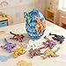 Olee Odee 10pcs Mini Flying Dragons in Dragon Egg 3D Printed Collectible Fantasy Toy Gift Set for Kids Boys Girls Teens Birthday Easter Christmas Stocking Party Favor DisplayStarlit Blue - Image 2