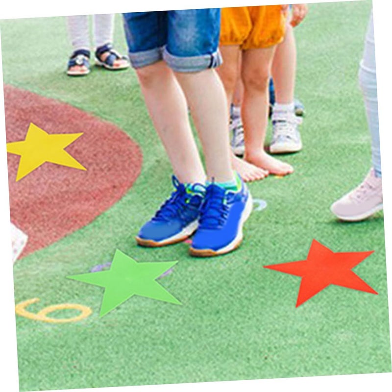 6 Non Directional Carpet Markers Star Shape Floor Markers Fluorescent For Classroom Sports Training Agility Organization - Image 4