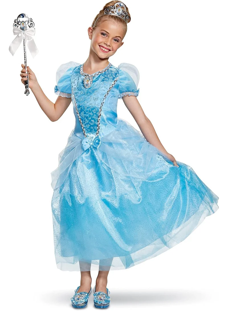 Party Centre Deluxe Cinderella Princess Dress-Up Costume for Girls