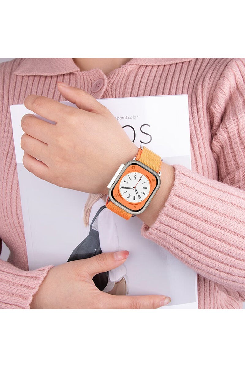 ECVV Nylon Sport Watch Bands Compatible with Apple Watch Band 42/44/45/49mm, Soft Replacement Band for iWatch Ultra Series SE 8/7/6/5/4/3/2/1 Strap for Women - Image 1