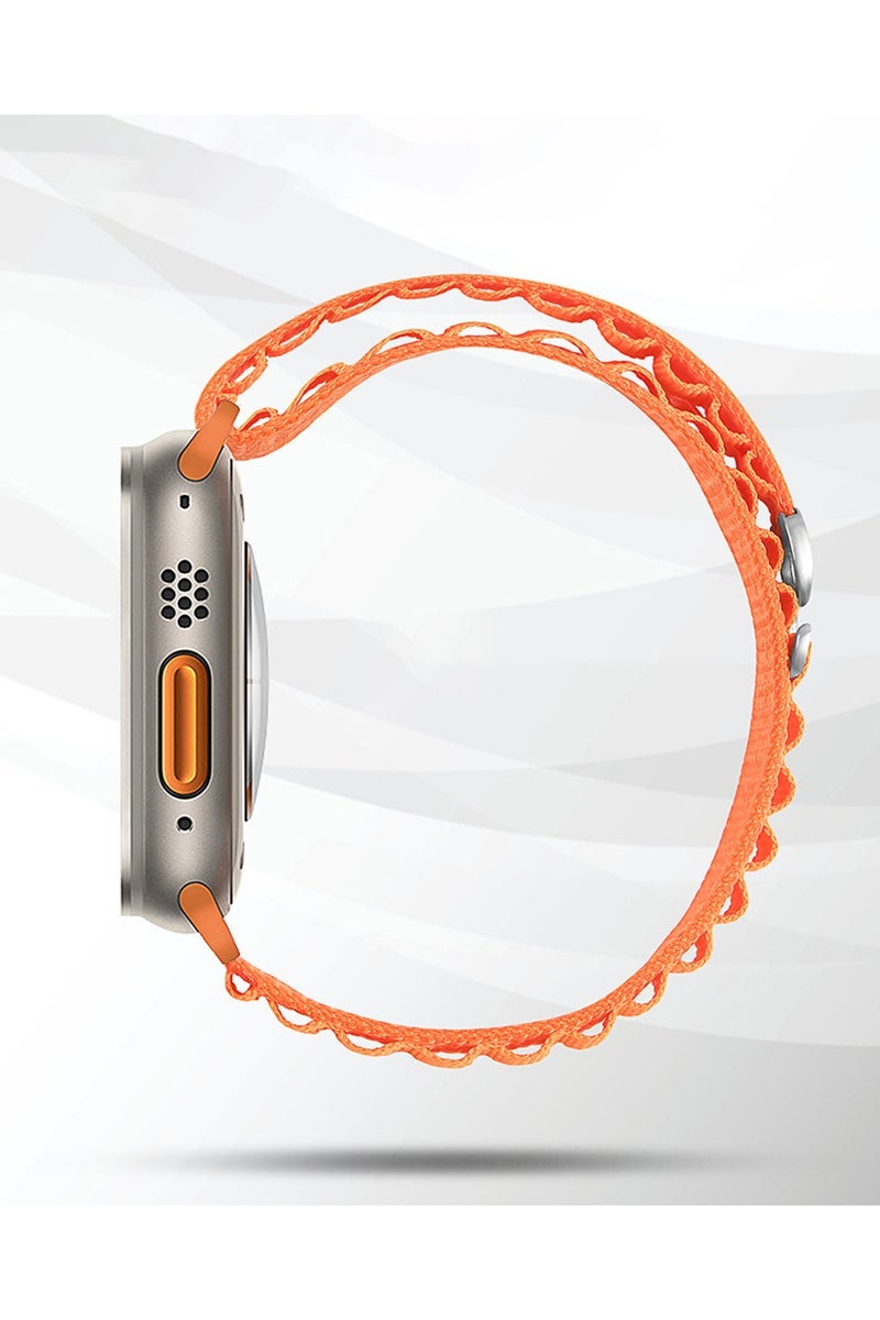 ECVV Nylon Sport Watch Bands Compatible with Apple Watch Band 42/44/45/49mm, Soft Replacement Band for iWatch Ultra Series SE 8/7/6/5/4/3/2/1 Strap for Women - Image 4