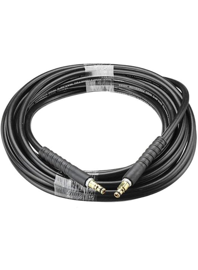 15M High Pressure Washer Hose Compatible with Kar-cher K Series K2 K3 K4 K5 K7(black)Explosion-proof hose - Image 2