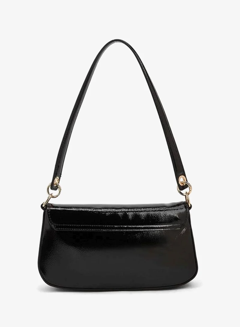 Paprika BLACK Solid Shoulder Bag With Top Handle for Women | Best Price UAE