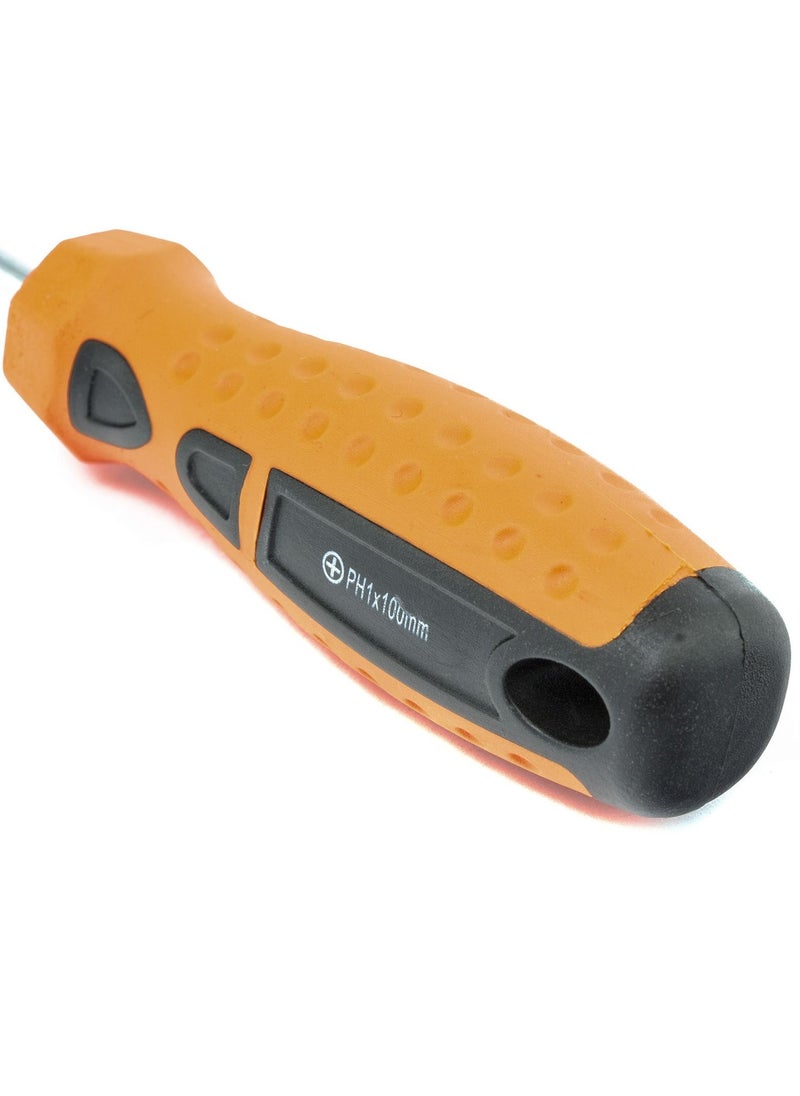 Sparta Screwdriver"Point" with Two-component Handle, CrV (PH1 x 100 mm)