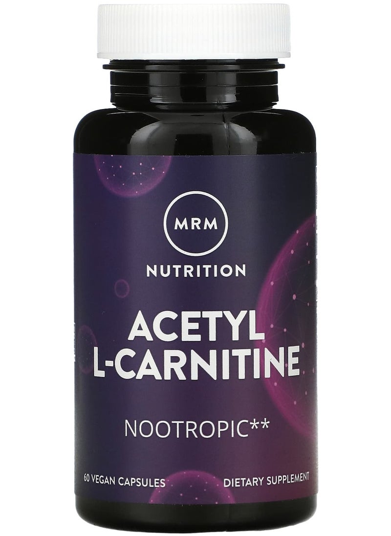MRM Nutrition - Acetyl L-Carnitine, 60 Vegan Capsules - Image 1