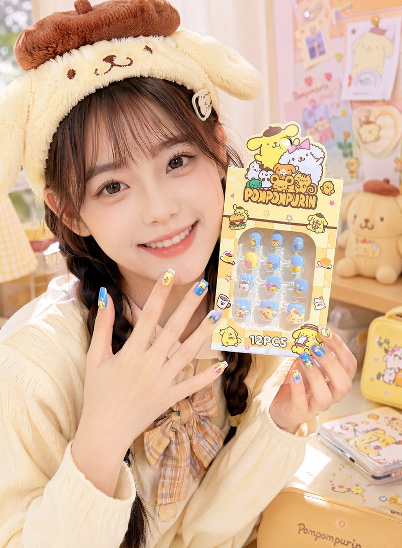 Sanrio Press-On Nails for Girls - Kuromi, Hello Kitty, My Melody, Cinnamoroll, Pochacco, Pompompurin - 6 Pack - Image 4