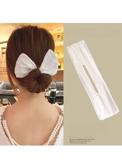 Korean Magic Hair Bun Maker Butterfly ClipHair Curler White Hair Curler White