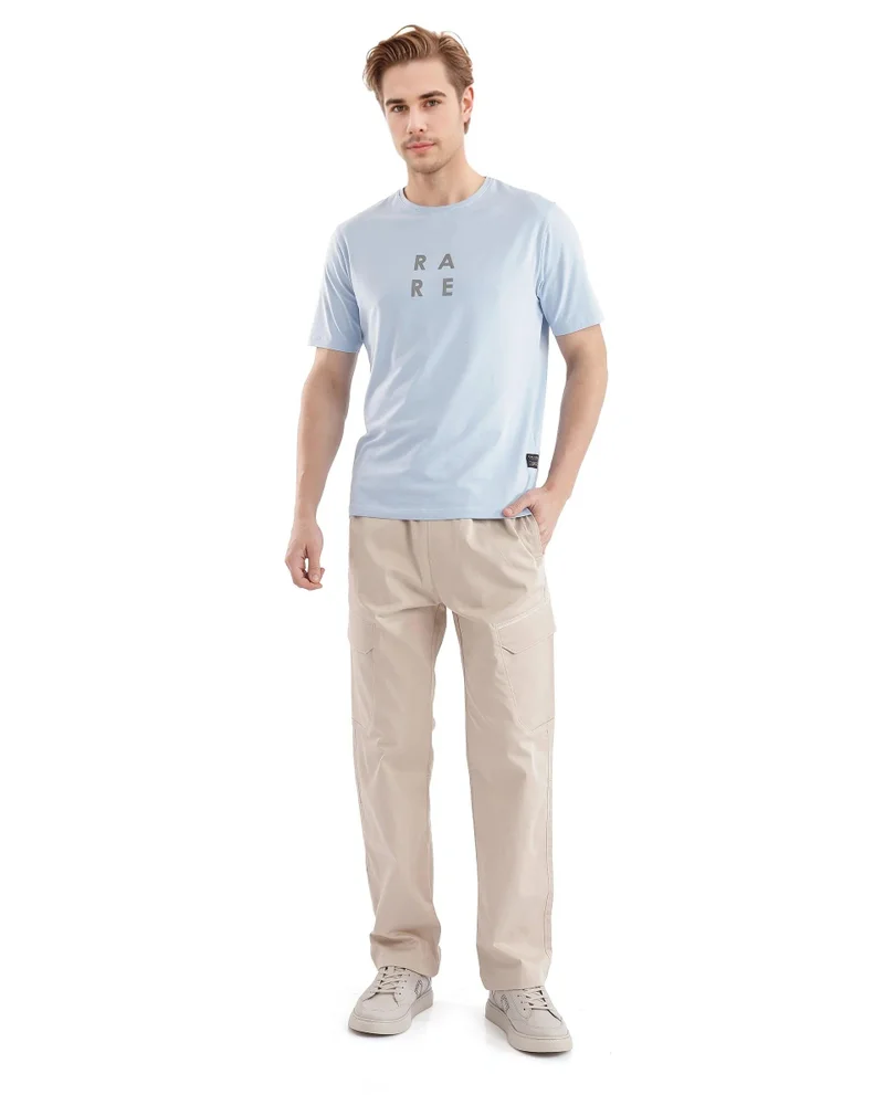 Rare Rabbit Men's Branding Print T-Shirt