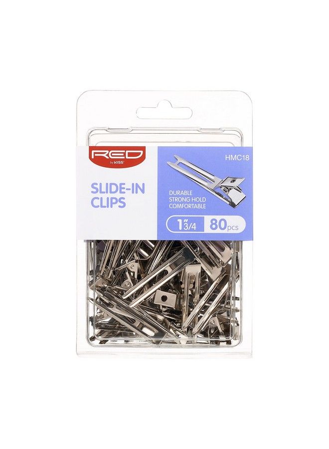 Red by Kiss 80Pcs 1.75" Slide In Clips Hairdressing Curl Setting Section Hair Clips Hair Pins - Image 5
