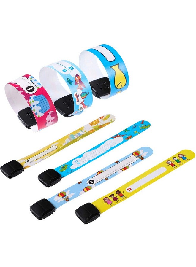 Chinco 14 Pieces Kids Safety Id Wristband Reusable Identification Bracelets Waterproof Id Band Children Id Wristband For Boys And Girls (Classic Style) - Image 2