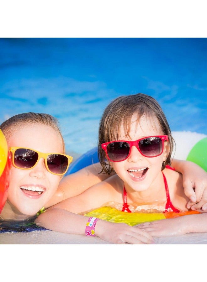 Chinco 14 Pieces Kids Safety Id Wristband Reusable Identification Bracelets Waterproof Id Band Children Id Wristband For Boys And Girls (Classic Style) - Image 4