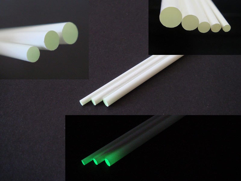 Luminlay SB & SG series / 60mm length (diameter 2.5mm, glow Green)