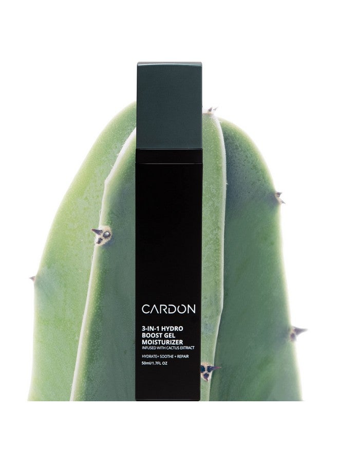 Cardon Antiaging Face Moisturizer For Men Korean Skincare Facial Lotion Hydro Boost Gel Healing Cactus Extract Reduce Wrinkles Repair Acne Scars Ultra Light Face Cream (1 Ct) - Image 1