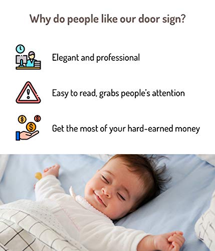 Fun-Plus Do Not Disturb Door Hanger Sign, 2 Pack (Printed on Both Sides), 9.3″x3.5″PVC Plastic, Please Do Not Disturb Sign for Home, Office, Hotel, Bathroom, Bedroom, Pumping, Breastfeeding, Therapists, Clinic - Image 3