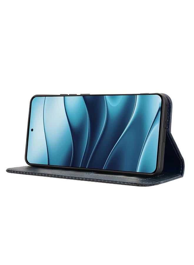 S-TOP Case For Redmi Note 14 4G Global 163.25mm Magnetic Buckle Retro Texture Leather Phone Case - Image 5