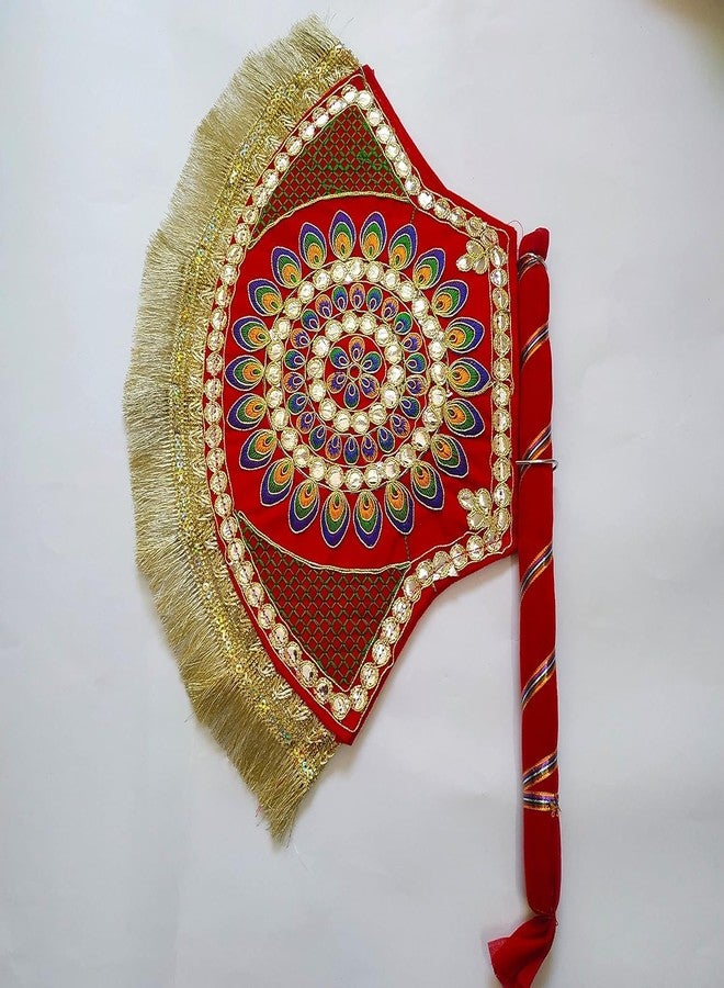 DIGSMORDEN Decorative Handmade Fan for Weddings and Other Occasion/Marriage Hand Fan/Shadi ka pankha/vinjano/pankhi - Image 3