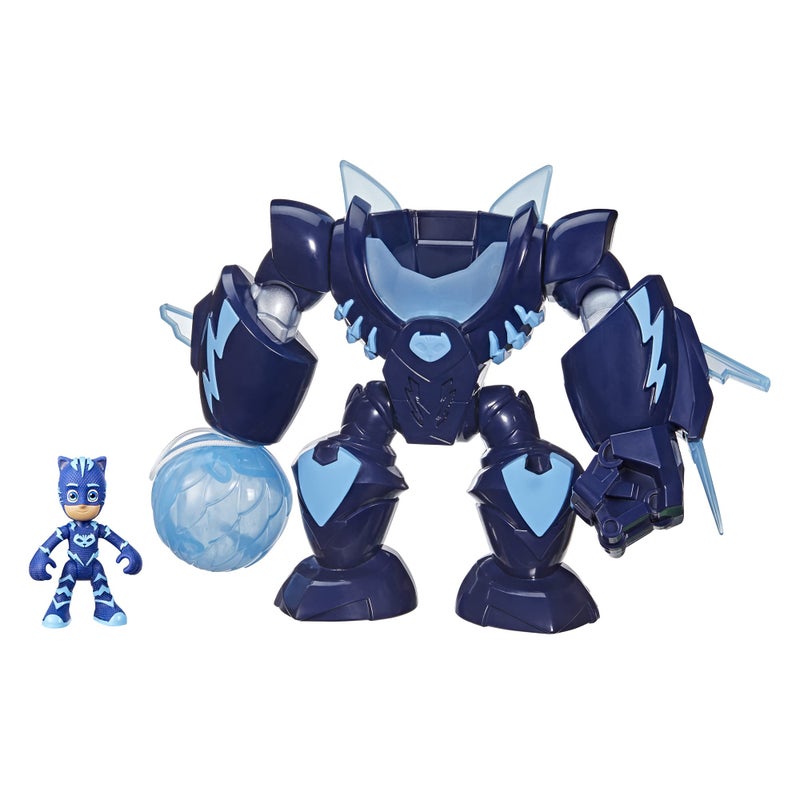 PJMASKS PJ Masks Robo-Catboy Preschool Toy with Lights and Sounds for Kids Ages 3 and Up, Catboy Robot Suit with Action Figure - Image 1