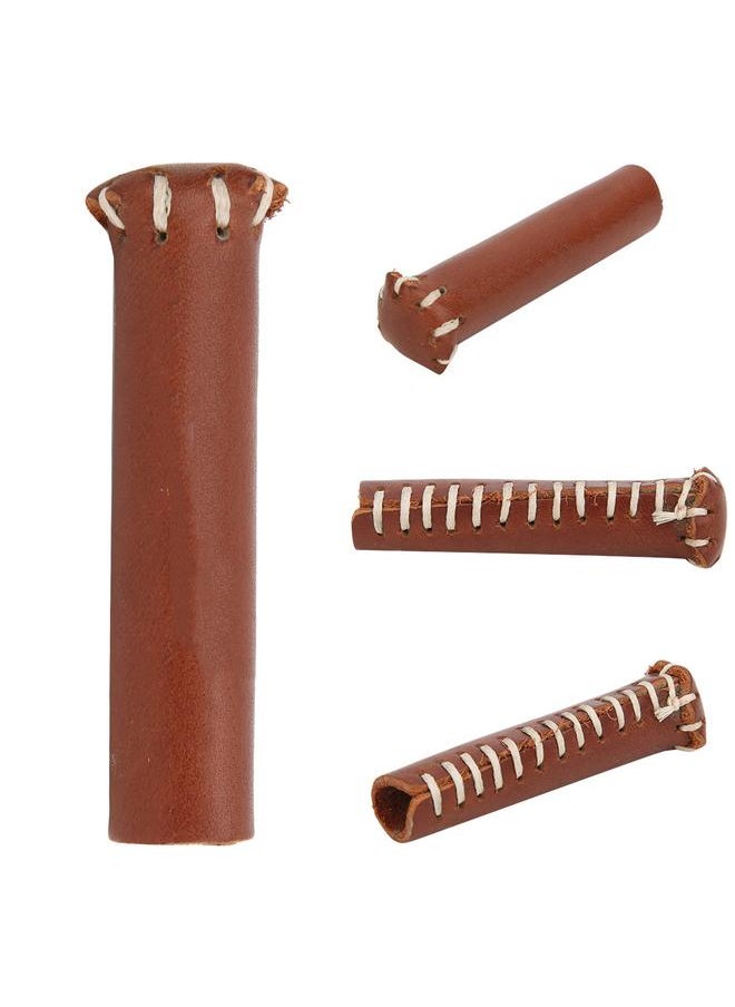 Thoraya Professional Durable Leather Snooker Cue Tip Head Protective Cover Billiard Stick Protector AccessoriesRed  - Image 5