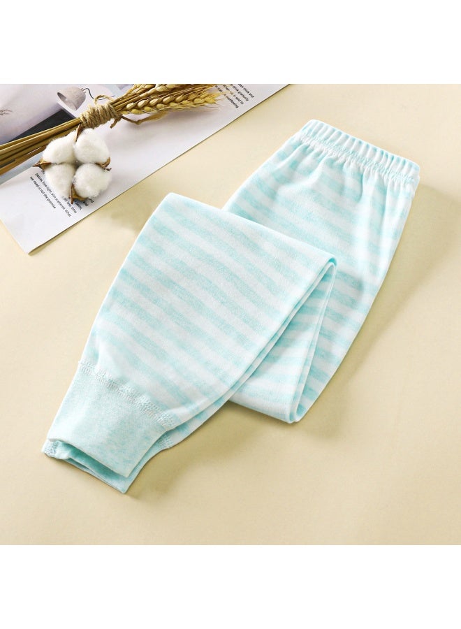 Children's Autumn Trousers New Baby Pajama Pants Boys Pure Cotton Girls' Line Pants Warm Leggings Trousers Boneless Children's Wear
