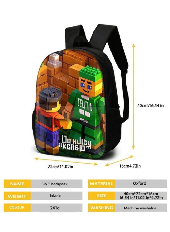 The latest universal cartoon new three-piece schoolbag (for students, teenagers, children) - 454  - Image 5