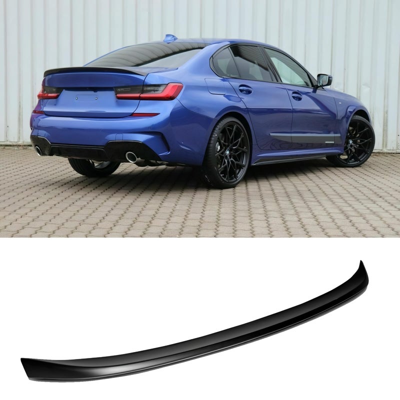 20192026 Glossy Black Trunk Spoiler Wing Compatible with BMW 3 Series G20 2020 2021 2022 2023 2024 2025 330 330i 330e M340i