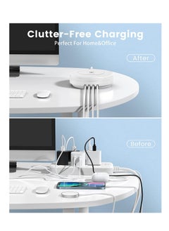 LDNIO Desktop Wireless Charging Station AW003 5 In 1 charging station with 15W wireless + PD20W + QC18W+2Auto-ID 12W COMPATIBLE WITH ALL IPHONE SERIES 16/15/14/13/12/11/XS MAX AND ALL ANDROID DEVICES  - Image 4