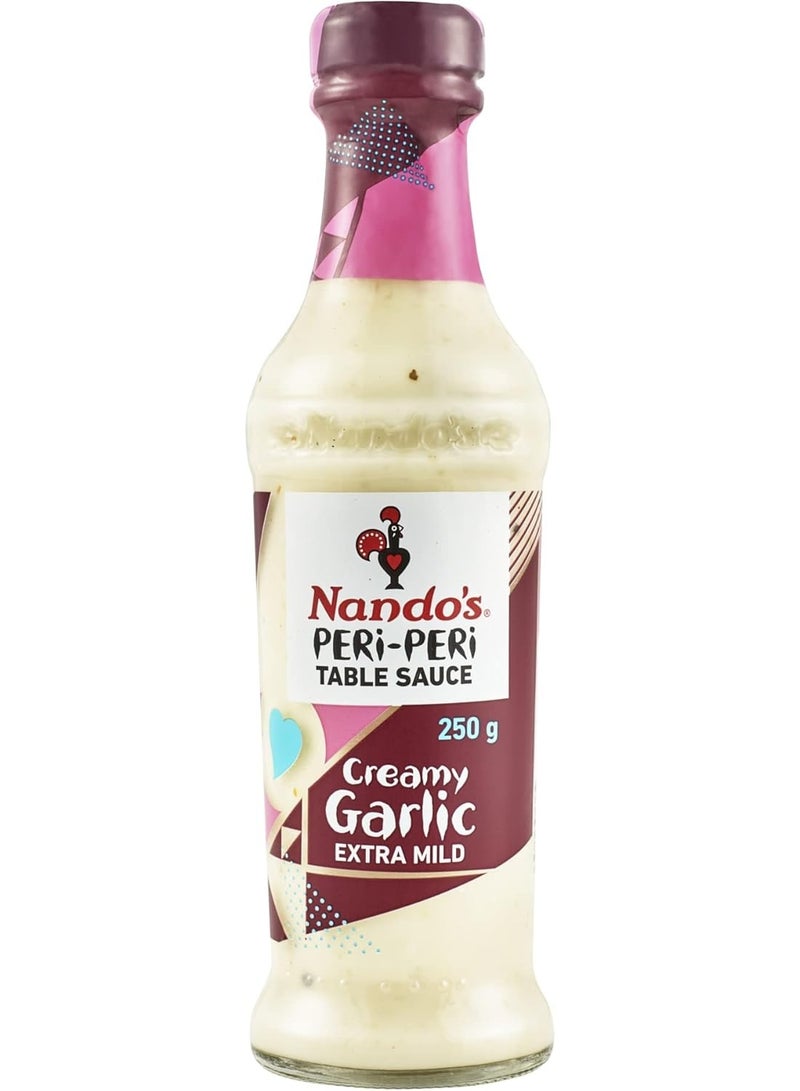 Nando's Creamy Garlic Extra Mild Peri-Peri Table Sauce 250grams - Image 2