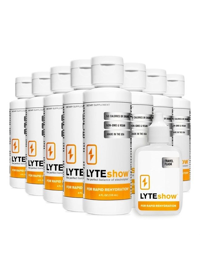 LyteLine LyteShow Sugar-Free Electrolyte Supplement for Hydration and Immune Support - 8 Pack, 320 Servings - Keto Friendly - Zinc and Magnesium for Rapid Rehydration, Workout, Muscle Recovery, Energy - Vegan - Image 1