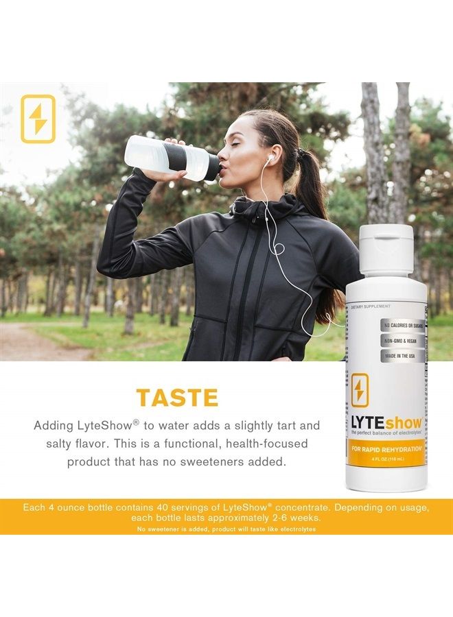 LyteLine LyteShow Sugar-Free Electrolyte Supplement for Hydration and Immune Support - 8 Pack, 320 Servings - Keto Friendly - Zinc and Magnesium for Rapid Rehydration, Workout, Muscle Recovery, Energy - Vegan - Image 3