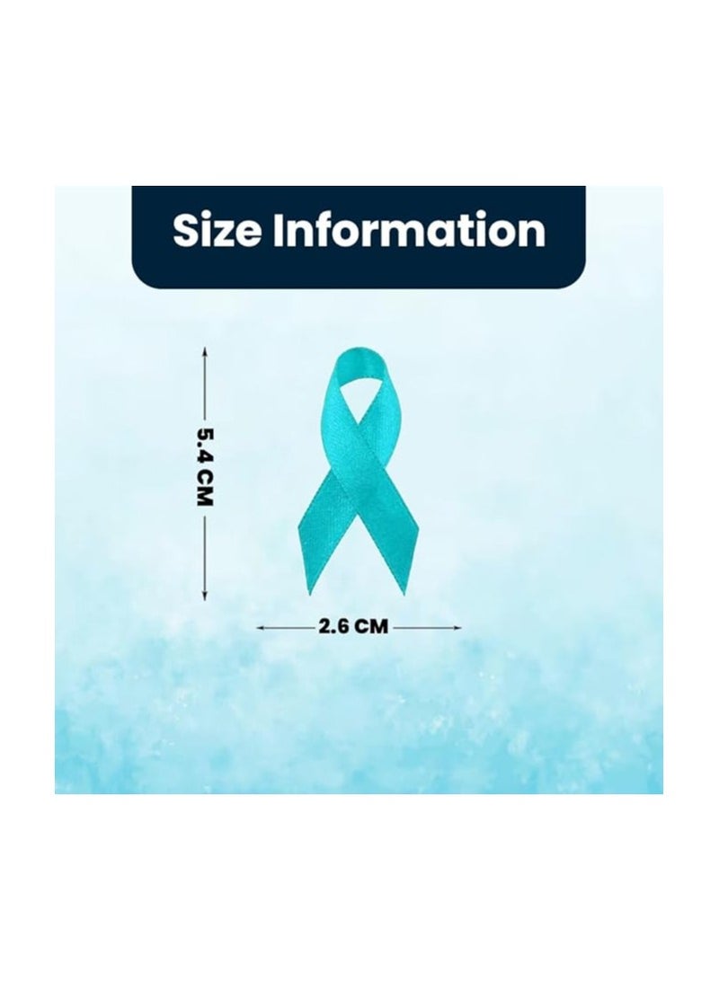 PRINTSHOP4ME Lapel Pins For Movember Mens HealthAwareness For Fundraising Campaigns(Sky Blue Prostate Cancer Awareness Ribbon) - Image 2