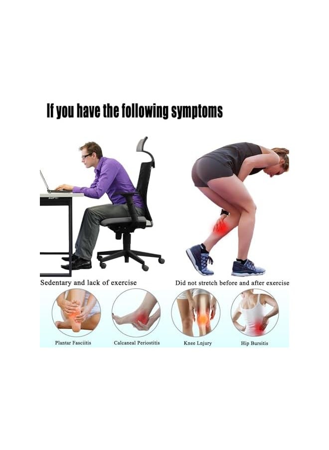 PROMASS - Squat Wedge Block, Heavy Duty 3Pcs Foam Foot Ankle Knee Stretcher Leg Extender, Adjustable Angles Non-Slip Squat Wedge Ramp Slant Board For Heel Elevated Squat, Calf Raise, Yoga, Pilates - Image 1