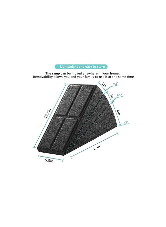 PROMASS - Squat Wedge Block, Heavy Duty 3Pcs Foam Foot Ankle Knee Stretcher Leg Extender, Adjustable Angles Non-Slip Squat Wedge Ramp Slant Board For Heel Elevated Squat, Calf Raise, Yoga, Pilates - Image 1