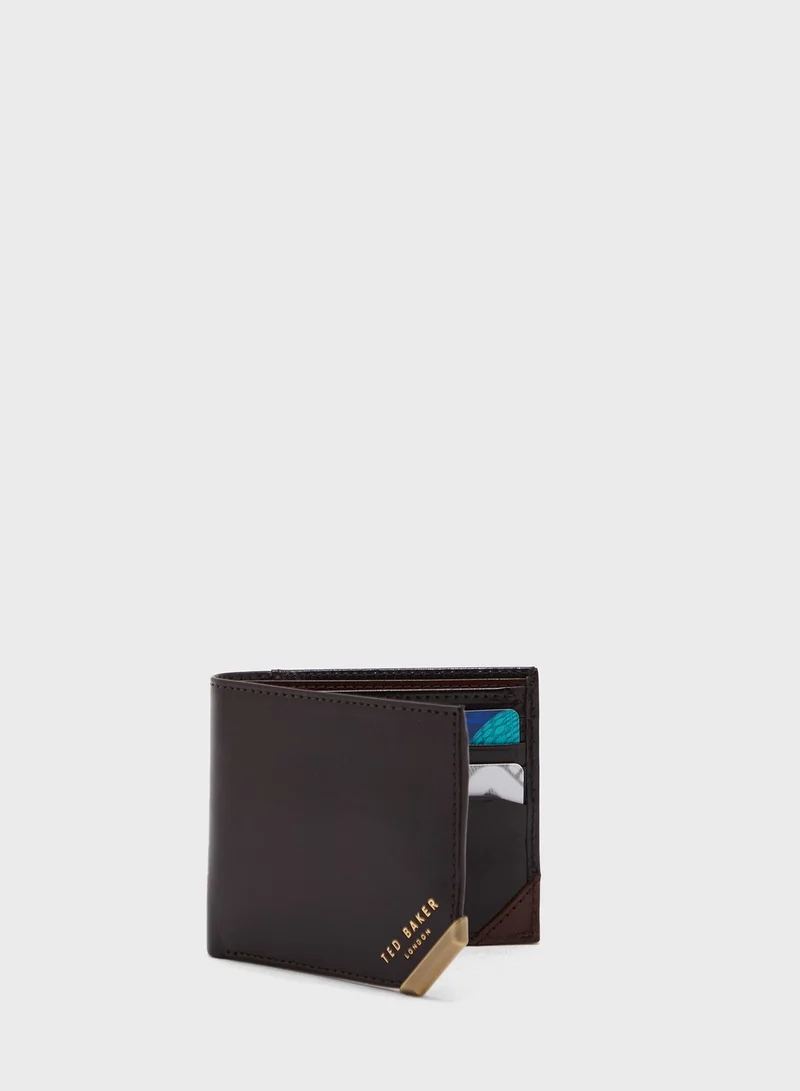 Ted Baker Korning Metal Corner Bifold Coin Wallet
