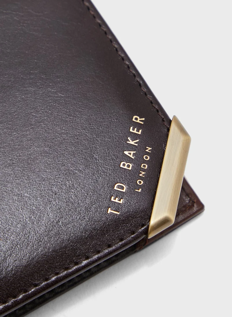 Ted Baker Korning Metal Corner Bifold Coin Wallet