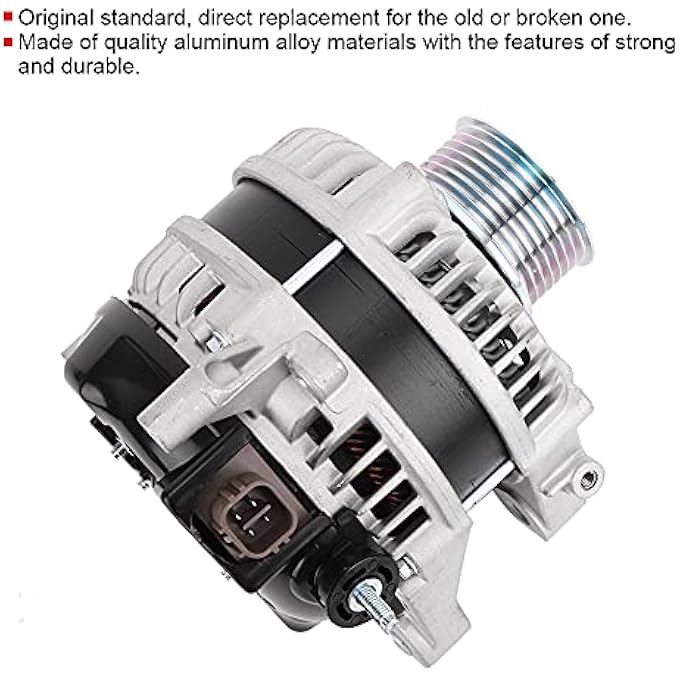 Brilluxa Alternator Unit 31100 - RZP - G01 Replacement High Output Alternator Fits for Civic - Civic 2004-2007 High Output Accord Alternator - Image 1