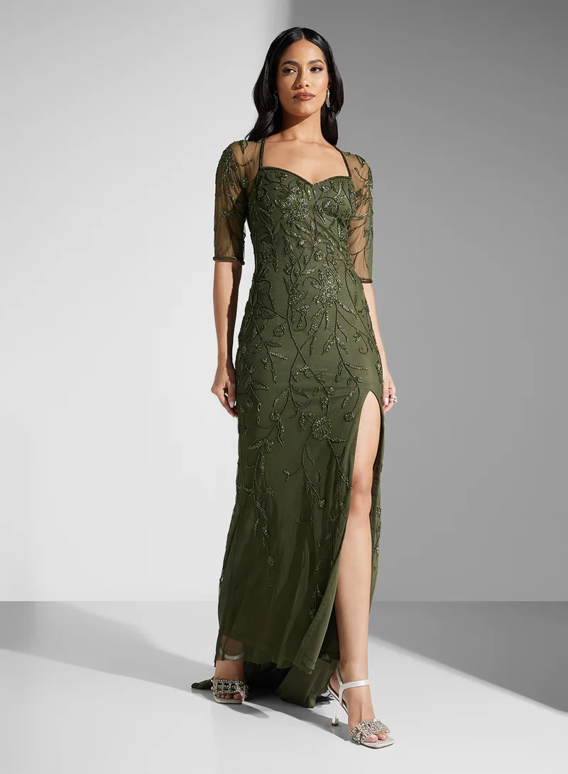 Namshi x Embellished Sheath Dress