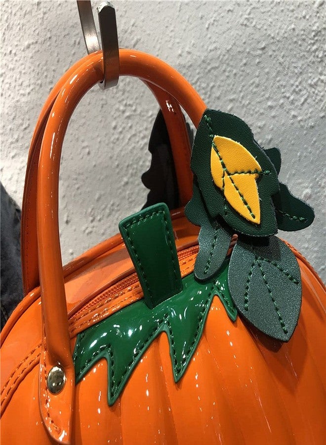QZUnique Pumpkin Shoulder Bag 3D Glossy PU Purses Halloween Novelty Crossbody Bag holiday Party Gift Candy Bag - Image 4