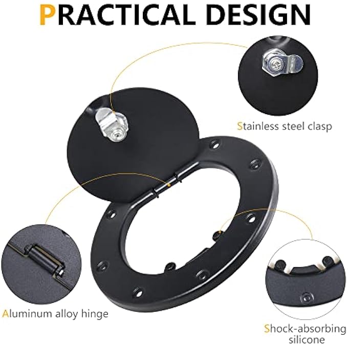 rayihni Locking Gas Cap Cover Compatible with 19972006 Jeep Wrangler TJ Unlimited Sport Rubicon Sahara Exterior Accessories Fuel Filler Door Gas Tank Cap Cover Black - Image 4