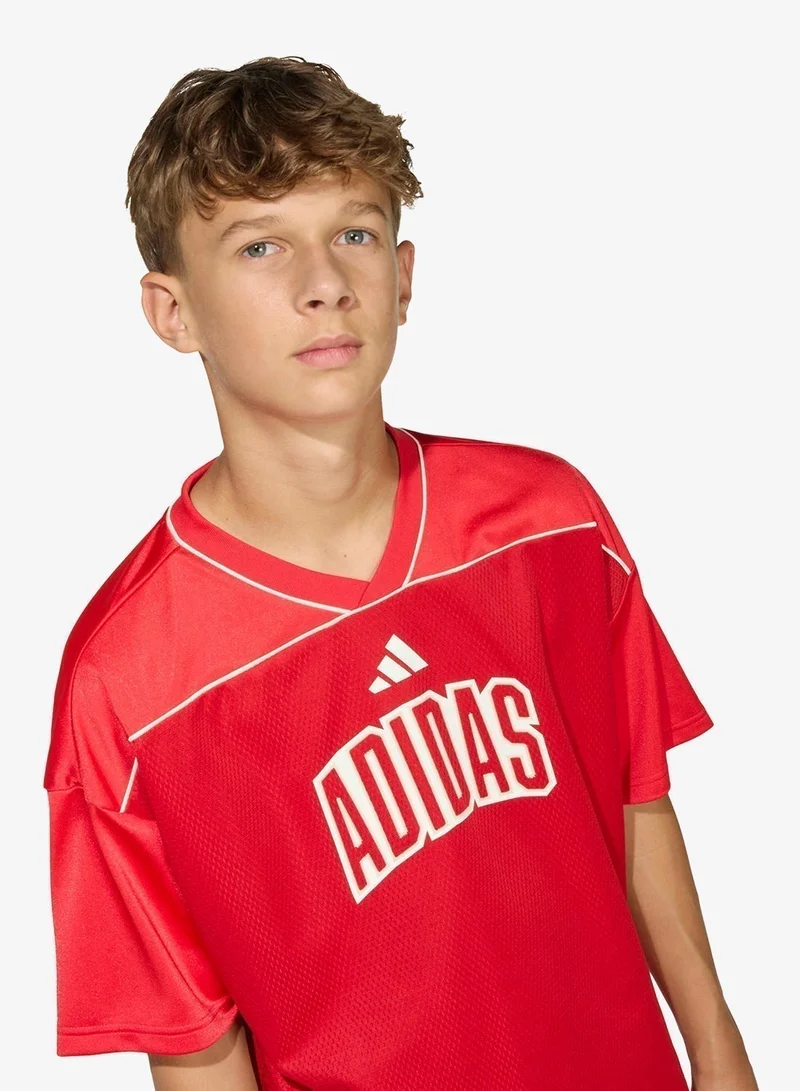 اديداس قميص كرة سلة شبكي للملاعب الشبابية