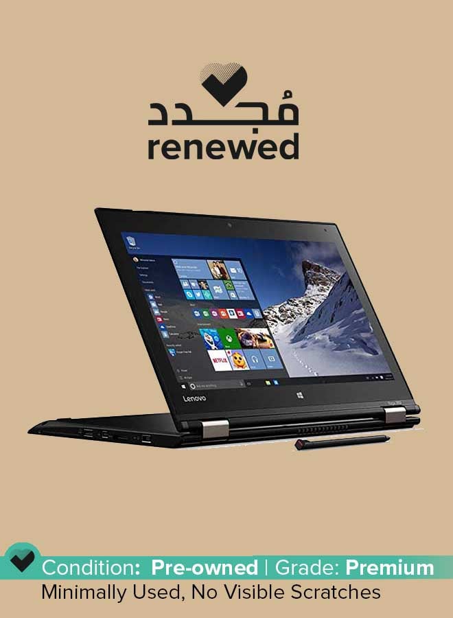 Renewed - Thinkpad 260 YOGA Touchscreen Laptop With 12.5-Inch Display,Intel Core i5 Processor, 6th GEN/8GB RAM/256GB SSD/520 integrated Hd Graphics black