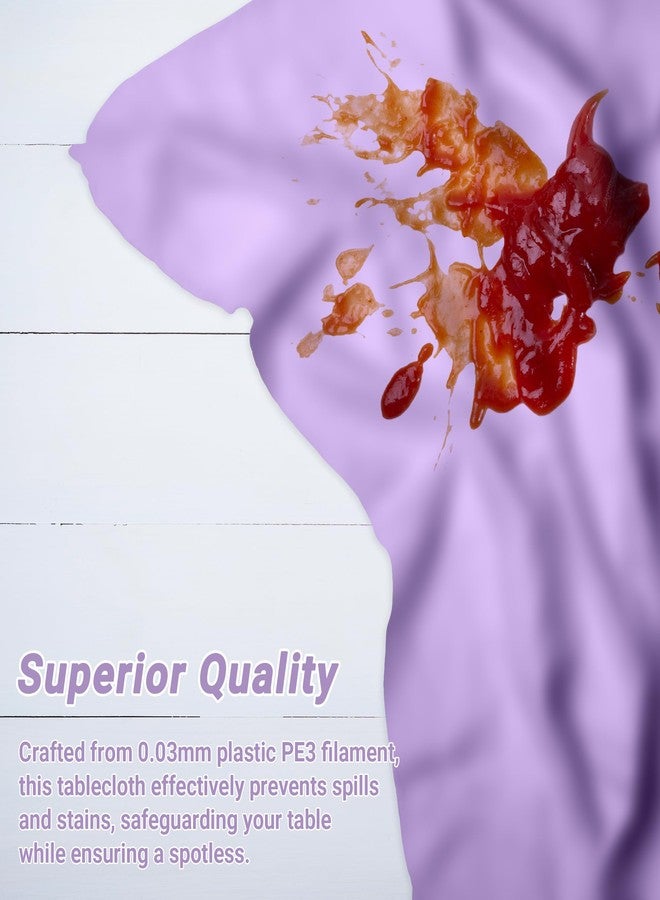 QZYL 4 PCS Plastic Table Cloth Disposable, 54x108 Inches Leakproof Rectangle Tablecloth, Heavy-Duty for Restaurant Party Decorations, Outdoor Picnic Tablecloth Congratulations Decorations - Image 4