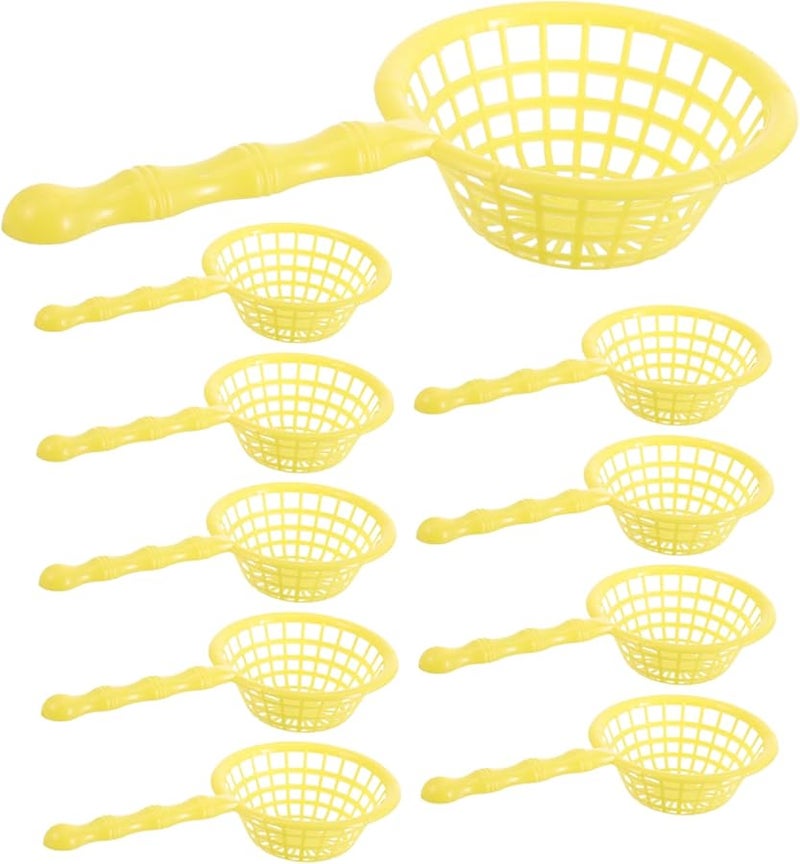 10Pcs Plastic Bath Toys Fishing Nets For Kids Beach Water Play Safe Smooth Lightweight Easy Grip - Image 1