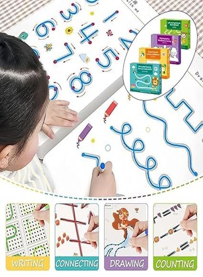 MITVIK Magical Tracing Workbook Set – 64 Pages Reusable Handwriting Practice for Kids | Alphabet & Number Pen Control Book for Preschool Learning - Image 3