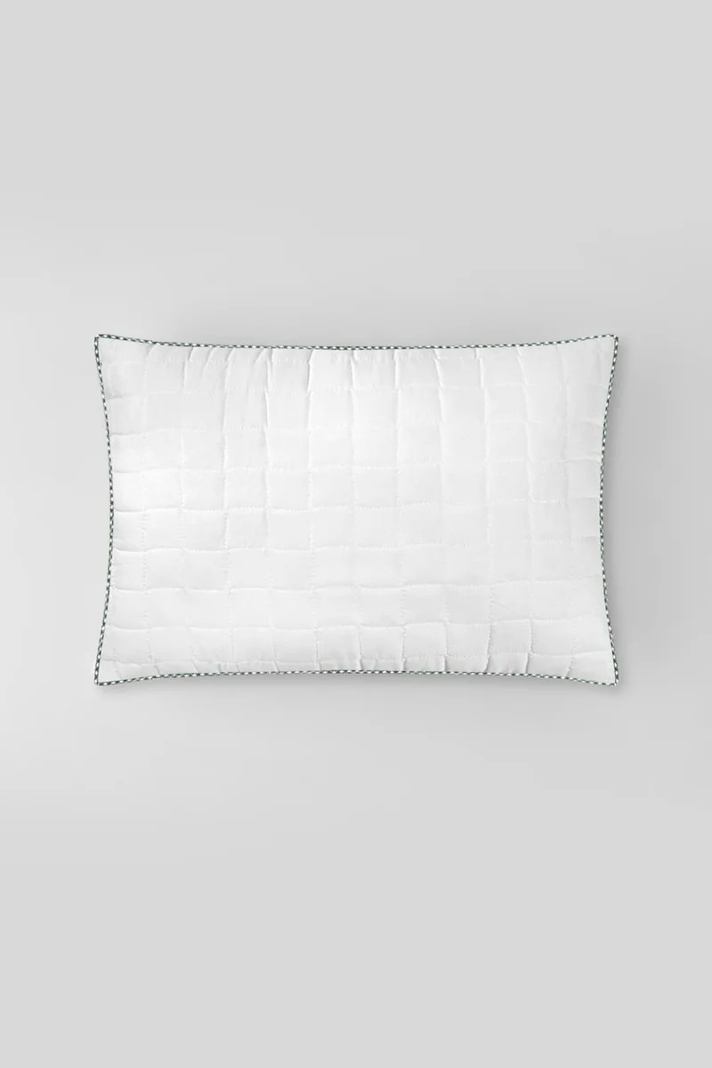 بلونيتي Molden Quilted and Embellished Four Season Pillow 50X70 cm White/green