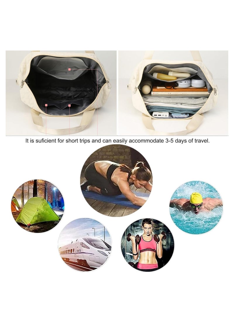 DUNISO Luggage Bag, foldable and detachable rolling luggage compartment, portable travel suitcase travel bag, suitable for men's and women's travel or business - Image 5