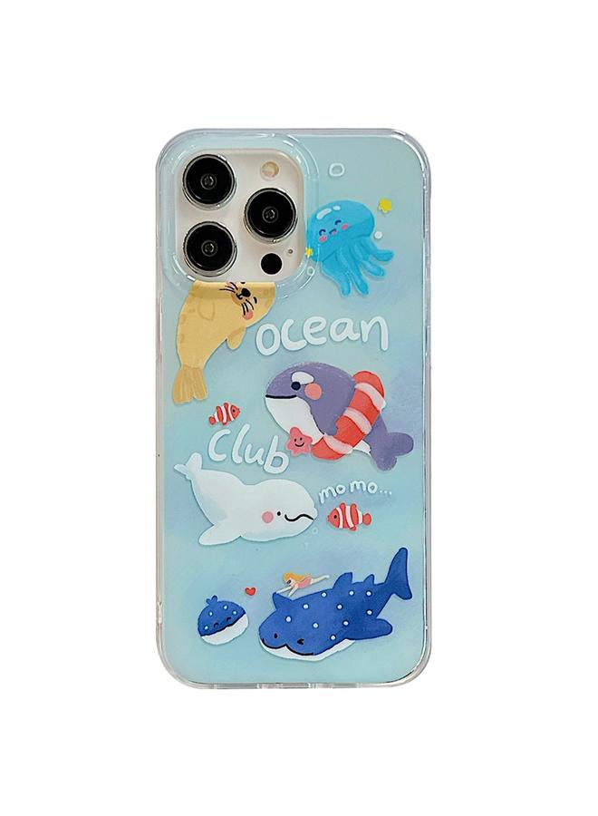 S-TOP Case For iPhone 14 Pro IMD Cute Animal Pattern Phone Case - Image 1