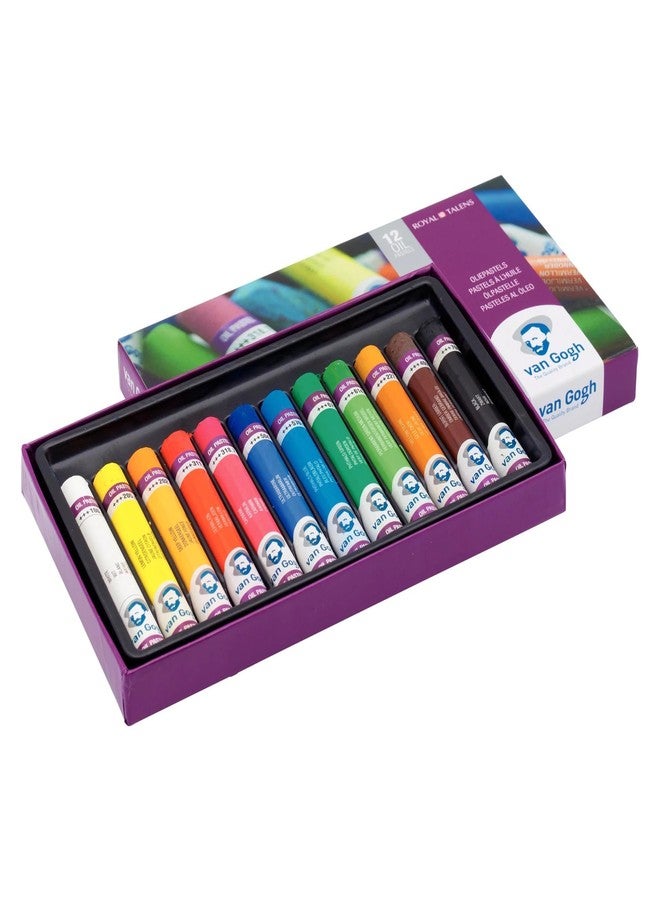 Van Gogh Oil Pastel, Round Full Stick, 12-Piece Set - Image 2