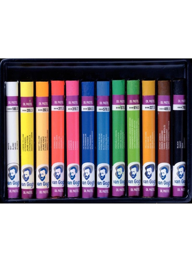 Van Gogh Oil Pastel, Round Full Stick, 12-Piece Set - Image 3